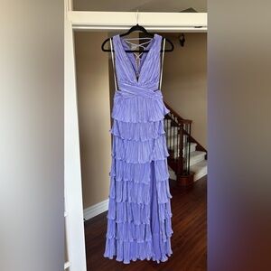 Lulu's Lavender Tiered Maxi Dress